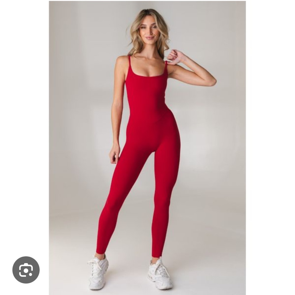 Vitality Cloud Court II Jumpsuit - Cherry